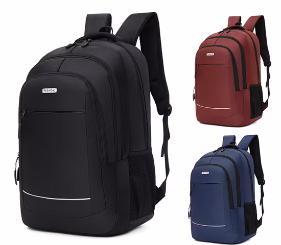 Male Female Multifunctional Oxford Cloth Zipper Laptop Business Backpack Portable Outdoor Travel Big Capacity Shoulder Schoolbag