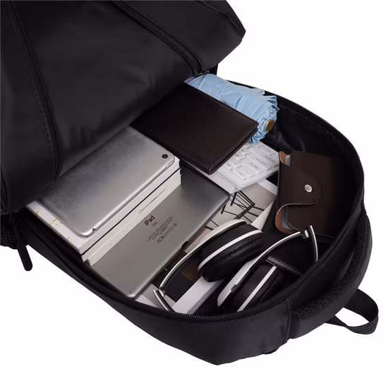 Male Female Multifunctional Oxford Cloth Zipper Laptop Business Backpack Portable Outdoor Travel Big Capacity Shoulder Schoolbag